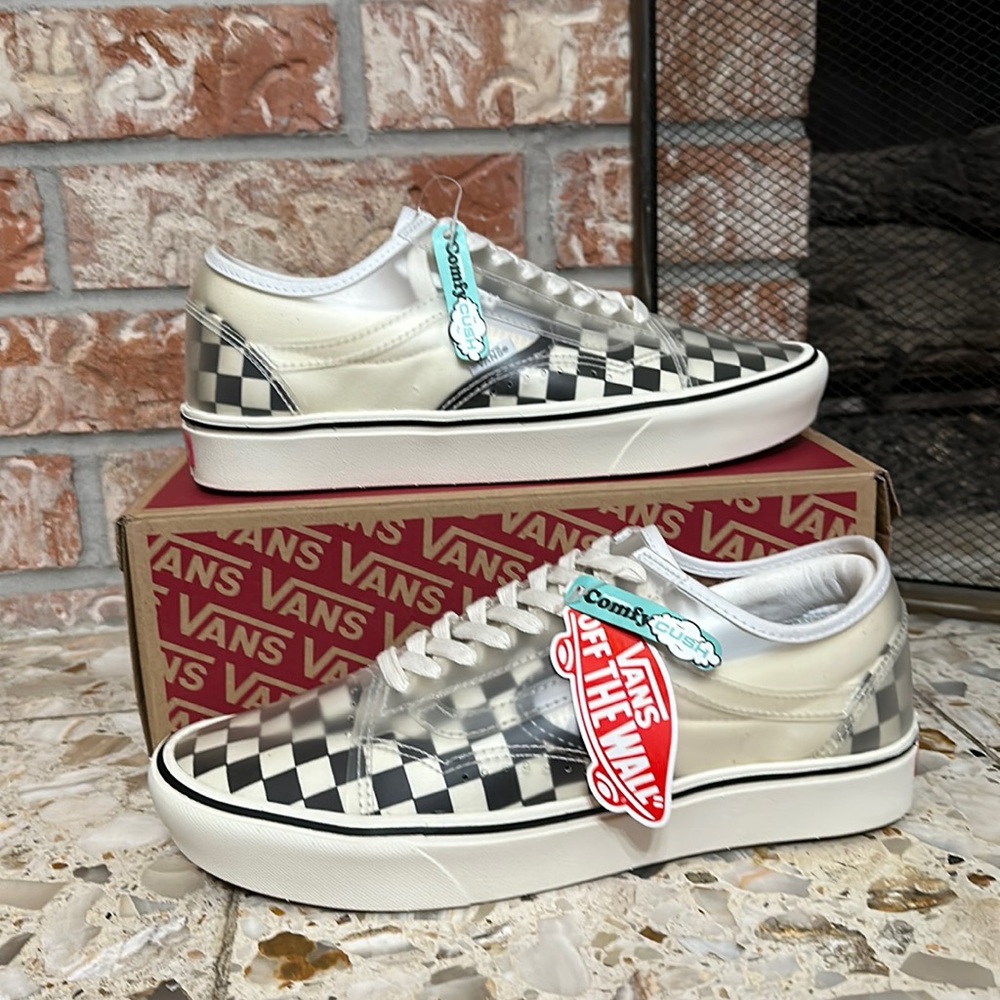 Vans comfy Cush slip on with transparent old skool